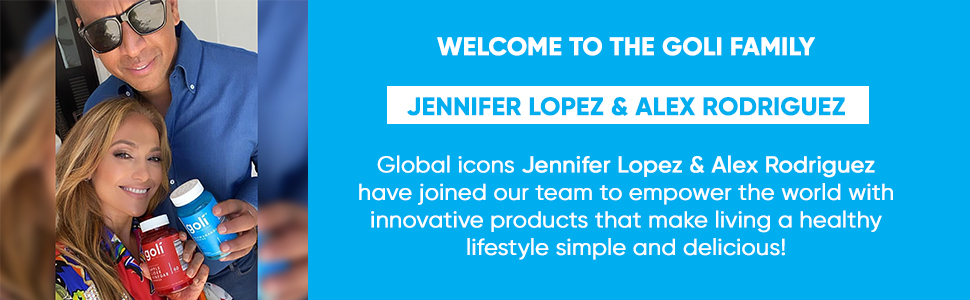 Jennifer Lopez & Alex Rodriguez Goli Nutrition ambassadors