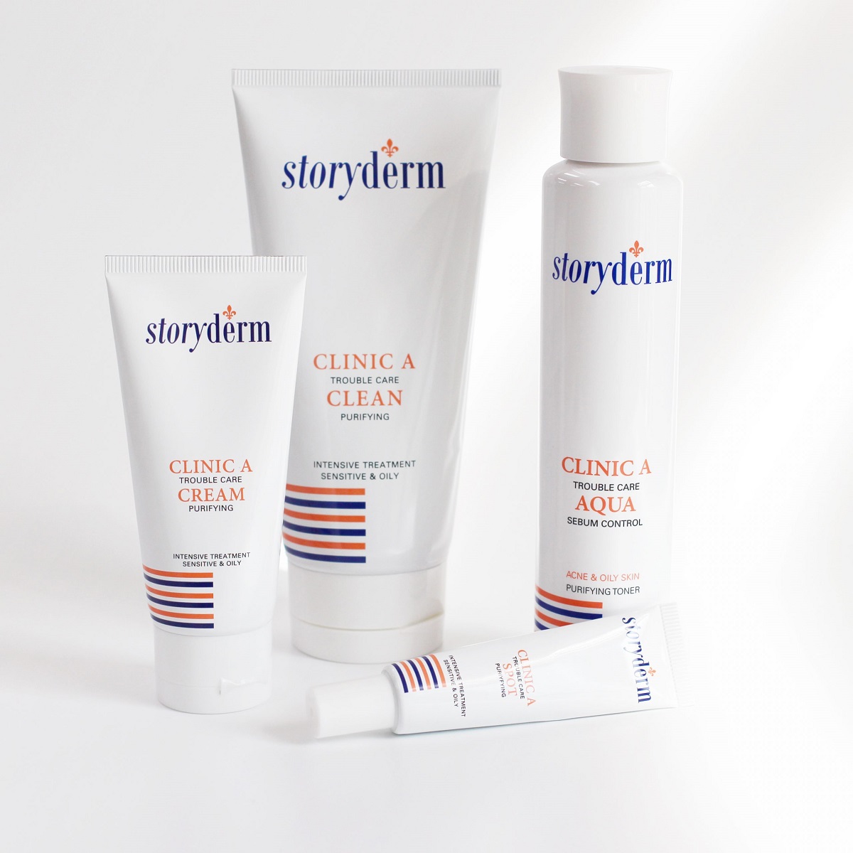 کرم مرطوب کننده پوست چرب و مستعد جوش کلینیک آ استوری درم Storyderm Clinic-A | آبرسانی، بدون چربی، تسکین دهنده و کاهش التهاب آکنه